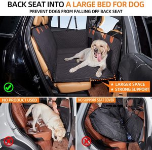 Qbellpet, funda extendida para asiento <span class=keywords><strong>de</strong></span> <span class=keywords><strong>coche</strong></span> <span class=keywords><strong>de</strong></span> <span class=keywords><strong>perro</strong></span> para asiento trasero, Extra grande con cinturón <span class=keywords><strong>de</strong></span> seguridad, parte inferior dura, asiento trasero <span class=keywords><strong>de</strong></span> <span class=keywords><strong>coche</strong></span>, perros aptos para todos los coches - Product Image 5