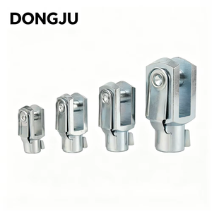 Clevis cylindrique léger DIN71752 en acier au carbone usiné avec fourche et goupille antirouille pour pièces de machines - Product Image 2