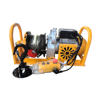 Treuil électrique portable à câble métallique 400 kg 500 kg 1000 kg avec embrayage manuel, palan électrique pour levage et traction
