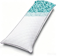 Oreiller corporel en mousse à mémoire de forme pour adultes, oreiller long pour le lit, grand oreiller ferme pour tout le corps 20x54 pouces