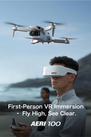 Drone FPV WiFi 2.4G AERI100 avec lunettes de réalité virtuelle, caméra double 4K EIS, quadricoptère RC, jouets pour adultes et enfants, cadeaux
