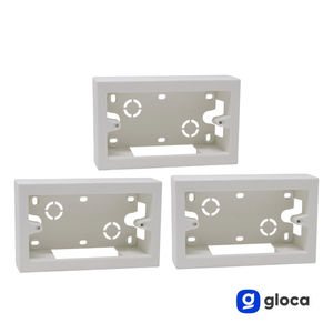 Gloca Universal 4P Cassettes de montage externe en plastique pour accessoires de câblage, lot de 3 - Product Image 3