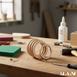 Anello in Legno Ilan 20cm Spessore 3mm per Progetti Fai-da-Te - Product Image 3