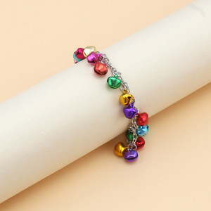 Collier à motif géométrique Cloche de Noël, Bijou de fête coloré, Accessoire de mode unisexe, Origine Yiwu - Product Image 4