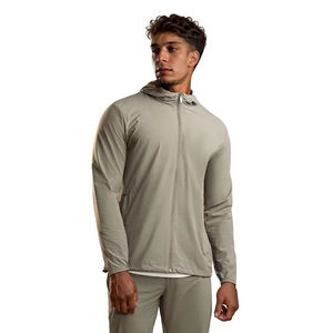 Ensemble coupe-vent technique, mode décontractée, logo personnalisé, streetwear, <span class=keywords><strong>survêtement</strong></span> pour homme, à capuche avec short <span class=keywords><strong>de</strong></span> <span class=keywords><strong>survêtement</strong></span> - Product Image 2