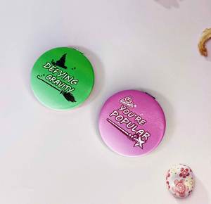 Espejos de Maquillaje Compactos de Bolsillo, Redondos, Plegables, de Lujo, con Logotipo Personalizado - Product Image 2