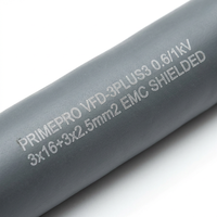 Câble moteur symétrique PRIMEPRO VFD 3Plus3 0,6/1 kV, double blindage, conforme EMC, flexible, XLPE, résistant à l'huile, haute température, câble d'alimentation II