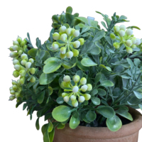 20cm Réaliste Artificielle Bonsaï Plante Verdure Plastique Bonsaï Plante Artificielle pour la Décoration de la Maison et du Bureau