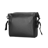 Sac de guidon de vélo portable imperméable en PVC à bas prix, noir, léger, 320g