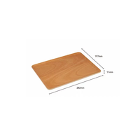 Plateau rectangulaire moderne en bois d'acacia massif pour la maison, support à tasses de fête, plateau à thé, assiette de service et plateau de rangement