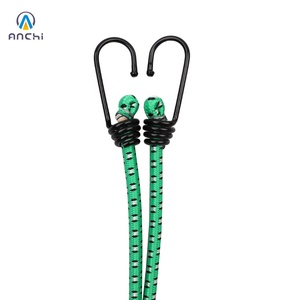 Cordon élastique robuste de 60 cm, 8 mm, résistance à la rupture de 30 kg, sangle en caoutchouc avec crochets en acier recouverts de vinyle, pour bâche de chargement, camping, extérieur - Product Image 5