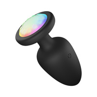 Plug anal sans fil télécommandé avec lumière LED, jouet sexuel, plug anal, culotte vibrante, jouets sexuels pour femme
