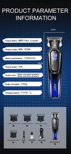 MRY Vente en gros <span class=keywords><strong>Tondeuse</strong></span> à <span class=keywords><strong>cheveux</strong></span> sans fil professionnelle Machine à couper les <span class=keywords><strong>cheveux</strong></span> Rechargeable Usb Coupe de <span class=keywords><strong>cheveux</strong></span> Sculpture Gravure <span class=keywords><strong>Tondeuse</strong></span> à <span class=keywords><strong>cheveux</strong></span> pour hommes - Product Image 6