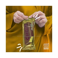 Sacs d'emballage de glace à l'eau à imprimé personnalisé Emballage de glace en plastique de paquet de crème glacée givrée transparent commercial