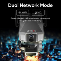 Caméra PTZ solaire alimentée par carte SIM 4G et Wifi, vision nocturne couleur, zoom optique 10x, double objectif, 2K 4MP, fabriquée en usine LS VISION