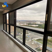 Ventanas Abatibles y Oscilobatientes de Aluminio con Aislamiento Térmico, Marco Delgado, Visión Panorámica, Ahorro de Energía, Opción de Colgar para Apartamentos