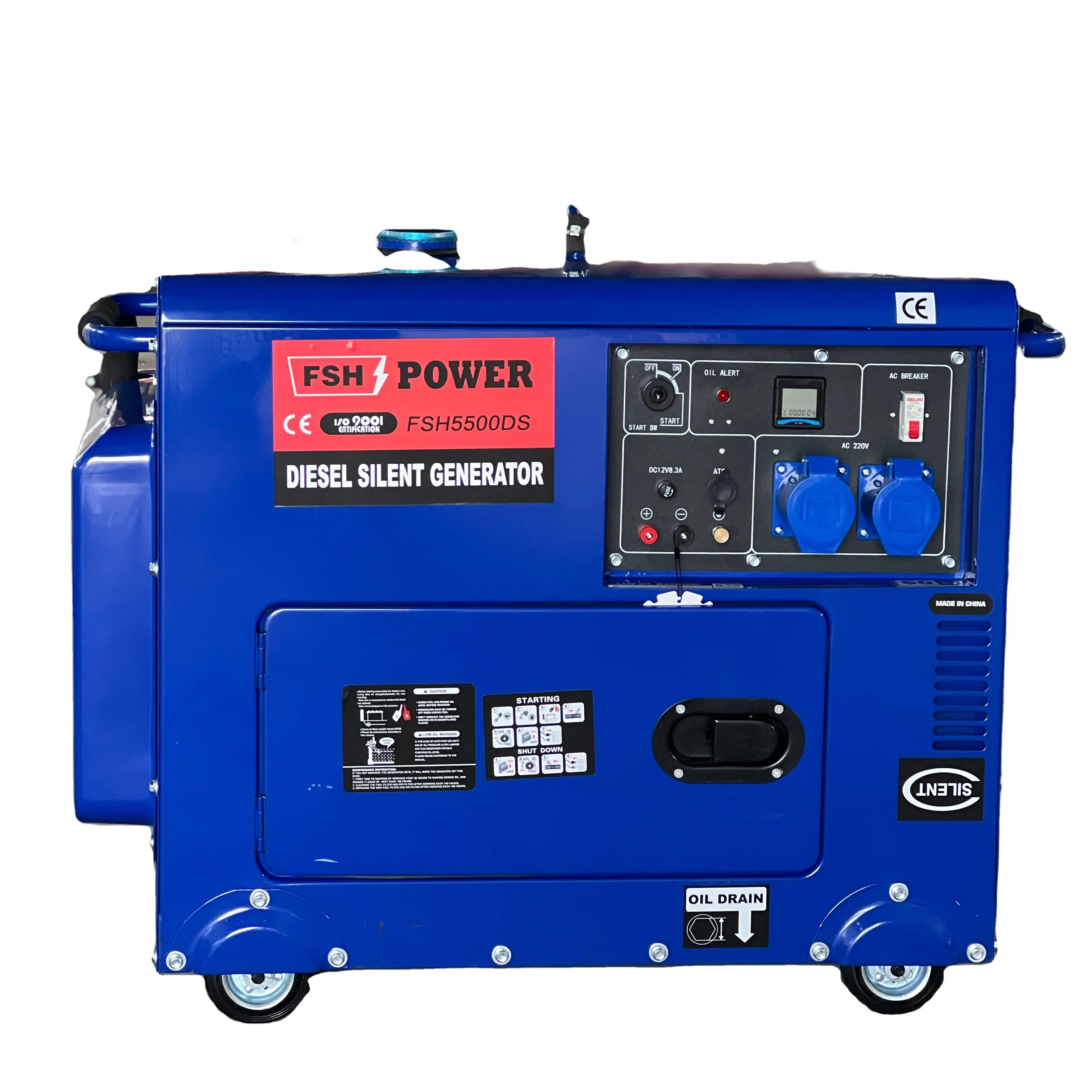 מותאם אישית 2kw 7kva 7.5kva 12kw 20kva קירור מים הטוב ביותר גנרטור דיזל ימי קטן נייד 24V מסין