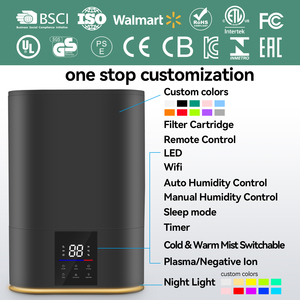 Diffuseur d'huiles essentielles 6L Humidificateur Top Fill LCD Écran tactile Veilleuse Mode veille pour salon - Product Image 4