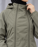 EVE007 Manteau coupe-vent et imperméable à manches longues bouffantes, robe de style décontracté, vêtements musulmans islamiques haut de gamme, hijabs, style quotidien