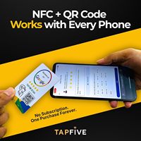 Soporte de acrílico personalizado para tarjetas de reseñas de Google con NFC, expositor de mesa para reseñas para restaurantes, cafeterías, salones, hoteles y comercios.