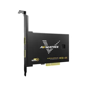 AVMATRIX VC12-4K UHD kayıt HDMI kapmak oyun canlı akış PCIE yakalama kartı 24 saat çalışan