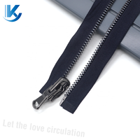Fermeture à glissière shiy dorée en métal écologique #5 curseur de rail ouvert en forme de Y pour accessoires vestimentaires, veste en cuir pour vêtements d'extérieur