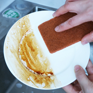 Éponges à double face en fibre de noix de coco Sisal Cellulose Éponge à vaisselle rectangulaire biodégradable naturelle pour le nettoyage de la <span class=keywords><strong>cuisine</strong></span> - Product Image 2