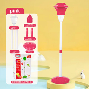 Machine à bulles automatique verticale, alimentée par piles, style lampadaire, jouet musical à bulles pour enfants en extérieur - Product Image 6