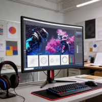 Moniteur de bureau 4K de 32 pouces prêt à être expédié, 3840*2160p 60Hz 4ms, protection des yeux, moniteur PC