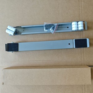 Rail de guidage pour réfrigérateur Air China avec roulettes, base mobile réglable pour rangement de réfrigérateur, argent, noir, gris, simple couche, en fer - Product Image 2