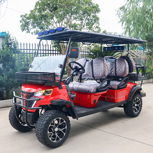 Voiture de golf électrique tout-terrain surélevée à batterie au lithium <span class=keywords><strong>6</strong></span> places CAMP Sightseeing Golf <span class=keywords><strong>Cart</strong></span> Club Car - Product Image 1