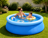 Piscine gonflable en PVC à montage rapide, personnalisée en usine, pour toute la famille (adultes et enfants)