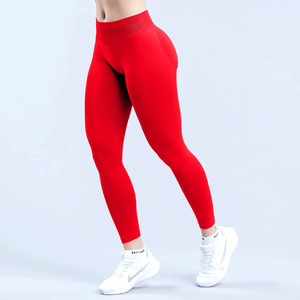 Hot Bán Phụ Nữ Của Nylon Liền Mạch Thoáng Khí Trọng Lượng Nhẹ Đàn Hồi Eo Thấp Butt Lift Yoga Tập Thể Dục Rắn Scrunch Xà Cạp - Product Image 4