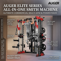 Equipo de Gimnasio Comercial Todo en Uno: Máquina Smith, Entrenador Funcional, Power Rack y Cable Crossover