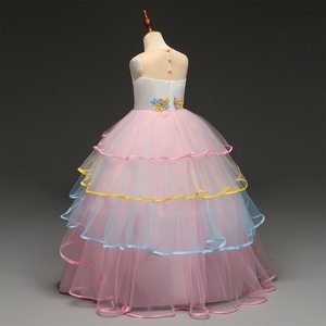 Vestido de Novia de Encaje Rosa Largo de Verano para Bebé, de Alta Calidad, Precio al por Mayor - Product Image 3