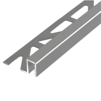 Profilé carré en aluminium anodisé or rose pour carrelage, perforé, pour décorations d'angle de mur de cuisine, durable et étanche