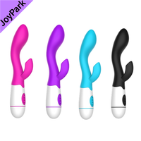 JoyPark Starker Rosa Silikon Wasserdichter IPX5 Vibrierender 30-Gang USB Aufladbarer AV Doppelmotor Zauberstab Massage G-Punkt Vibrator