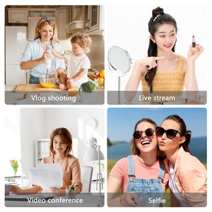 Điện thoại thông minh vlog Kit Mini LED Video ánh sáng + cardioid Microphone + nối dài Điện thoại Clip + Tripod - Product Image 5