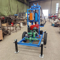 Mini-foreuse chinoise 25 CV diesel, entièrement hydraulique, sur chenilles, pour le forage de puits d'eau et l'irrigation agricole