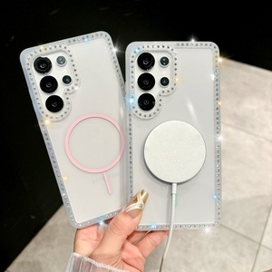 เคสโทรศัพท์แฟชั่นแวววาวกรอบเพชรโปร่งใสสำหรับ Samsung S25 S24 S23อัลตร้าพลัส A15 A16มือถือส่วนบุคคล - Product Image 1