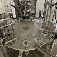 Machine automatique de remplissage et de scellage de coupelles de communion pour l'église, pour vin sacré chrétien, pain et hostie, coupelles préremplies en plastique/aluminium, pour produits chimiques