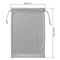 Pochette à lunettes en microfibre avec cordon de serrage, sac de protection souple pour lunettes, étui de rangement pour lunettes