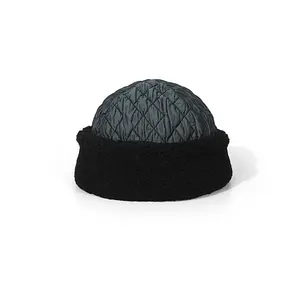Chapéus redondos de inverno de pele masculina, chapéu de pelúcia grosso, quente e peludo à prova de vento e frio
