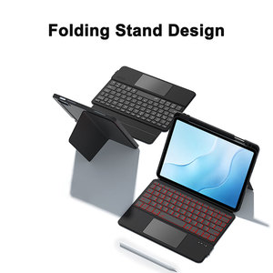 Laudtec Magnetic Detachable <b>Keyboard</b> Case for iPad Pro M5, 7‑Color Backlit <b>with</b> Multi‑Angle Stand, Wholesale OEM <b>Custom</b> - Product Image 1