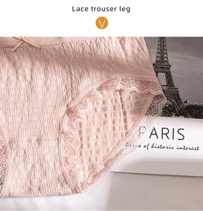 <span class=keywords><strong>Slip</strong></span> da Donna a <span class=keywords><strong>Vita</strong></span> Media di <span class=keywords><strong>Alta</strong></span> Qualità in Cotone e Pizzo Traspirante Senza Cuciture Taglie Forti Intimo Sexy da Donna - Product Image 6