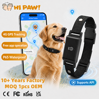 Dispositivo de Rastreo GPS para Mascotas, Rastreador de Mascotas 4G, Collar para Perros y Gatos, Collar Inteligente con Valla Electrónica, Mini Collar Inteligente para Mascotas