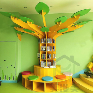 Libreria per Bambini Chiquitos Reading Tree, Scaffale in Legno per Scuola, Asilo, Decorazione, Angolo Lettura per Parco Giochi - Product Image 5
