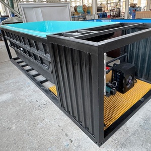 Ngoài trời sợi thủy tinh vận chuyển container hồ bơi nhà trên mặt đất sợi thủy tinh 20ft 40 feet container hồ bơi với cửa sổ - Product Image 4