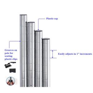 Estantería de alambre de cocina de acero inoxidable 250 de 4 capas de alta resistencia de 201 kg, estantes de almacenamiento de alambre de Metal de 72 "X 18" X 72" - Product Image 3