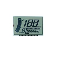 Kustom kecil Mini 7 ringan motor skuter Speedometer I2c Pcb Cob Lcd